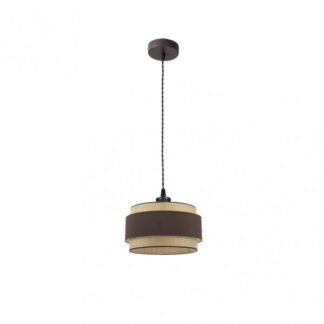 Colgante Kandy 1xe27 Natural/marron Regx30x30 Cm