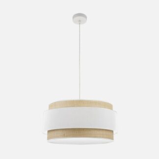 Colgante Kandy 3xe27 Natural/blanco Regx60x60 Cm