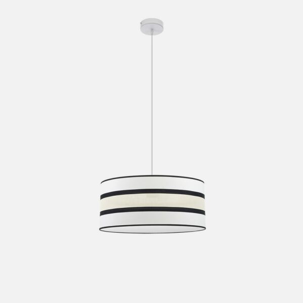 Colgante Karla 1xe27 Blanco/beis Regx40x40 Cm