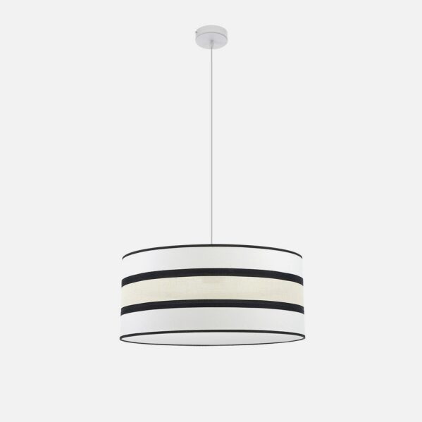 Colgante Karla 2xe27 Blanco/beis Regx50x50 Cm
