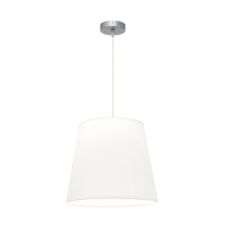 Colgante Maldivas 1xe27 Cromo/blanco Regx40x40 Cm