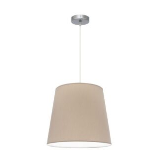 Colgante Maldivas 1xe27 Cromo/piedra Regx40x40 Cm