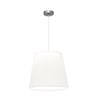 Colgante Maldivas 1xe27 Niquel/blanco Regx40x40 Cm