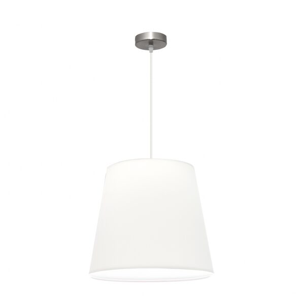Colgante Maldivas 1xe27 Niquel/blanco Regx40x40 Cm