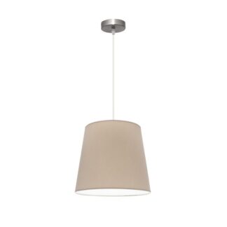 Colgante Maldivas 1xe27 Niquel/piedra Regx35x35 Cm