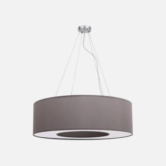 Colgante Mediano Haiti 4xe27 Cromo/Topo Regx65x65 Cm