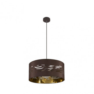 Colgante Niebla 1xe27 Marron/marrón-oro Regx40x40 Cm