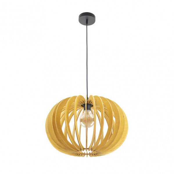 Colgante Olmo 1xe27 Madera Natural Regx45x45 Cm - Image 2