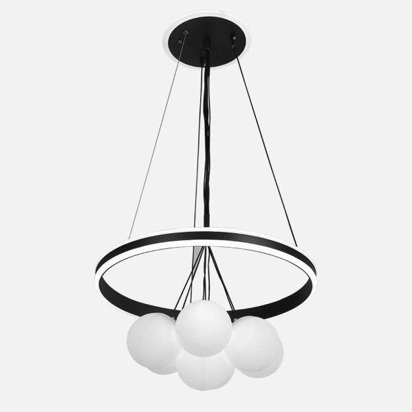 Colgante Rodano Negro 104w 3000-4000-6000k Regx50 X50cm 8320lm C/remoto,reg.intens