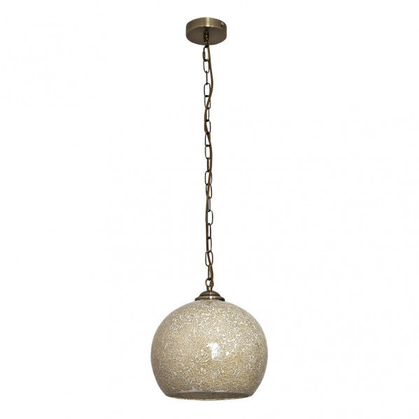 Colgante Tenor 1xe27 Cuero/Ambar Mosaico Regx30x30 Cm
