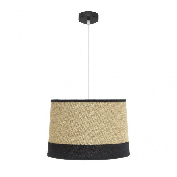 Colgante Tietar 1xe27 Saco/negro Regx40x40 Cm
