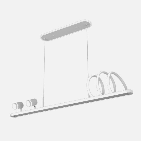 Colgante World Blanco 167w 3000-4000-6000k 14976lm C/luz Ambiente Remoto Y Reg.intensidad Regx115x15cm - Image 2