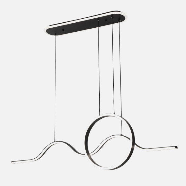 Colgante Year Negro 177w 3000-4000-6000k 15756lm C/luz Ambiente Remoto Y Reg.intensidad Regx120x15cm - Image 2