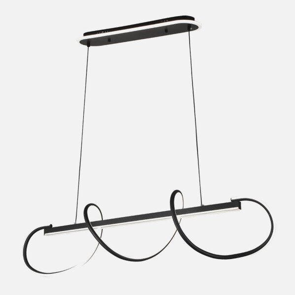 Colgante Yupi Negro 149w 3000-4000-6000k 13572lm C/luz Ambiente Remoto Y Reg.intensidad Regx97x25cm - Image 2