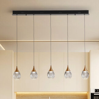 CORINA- LAMPARA 5L NEGRO-COBRE