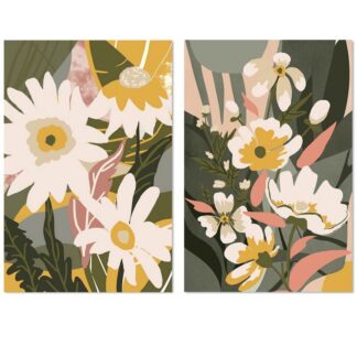 Cuadro Lienzo 60x90cm Flores Surtido 60x3x90cm
