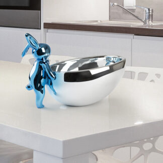 CUENCO RABBIT- FIGURA AZUL/PLATA