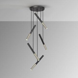 EDNA-LAMPARA 5L NEGRO-ORO DIM