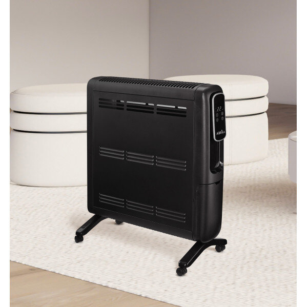 Emisor Termico Aluminio Alpino 1500w Negro 2pot Display C/remoto,antivuelco,temp.reg.61,8x51x25,5cm - Image 3