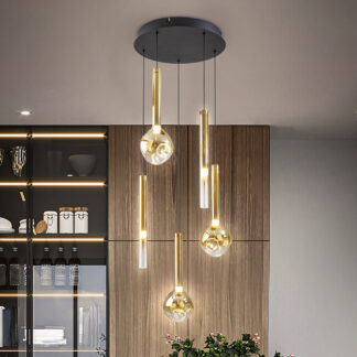 ESSENZA- LAMPARA 5L - NEGRO-DORADO