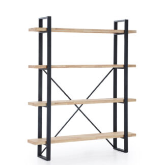 ESTANTERIA ALTA PLANK ROBLE NORDISH / NEGRO.