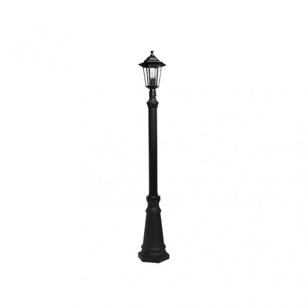 Farola Exterior Aluminio Auriga 1xe27 Negro Ip44 220x20x20 Cm Regulable En Altura - Image 2