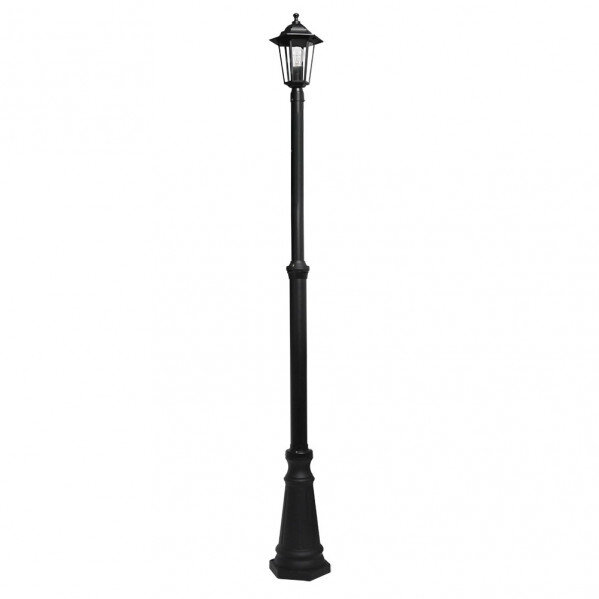 Farola Exterior Aluminio Auriga 1xe27 Negro Ip44 220x20x20 Cm Regulable En Altura - Image 3