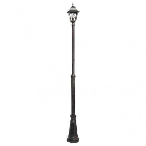 Farola Exterior Aluminio Bootes 1xe27 Marron Ip44 220x18x18 Cm