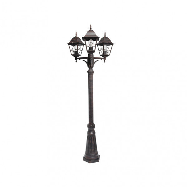 Farola Exterior Aluminio Bootes 3xe27 Marron Ip44 228x62x62 Cm - Image 2
