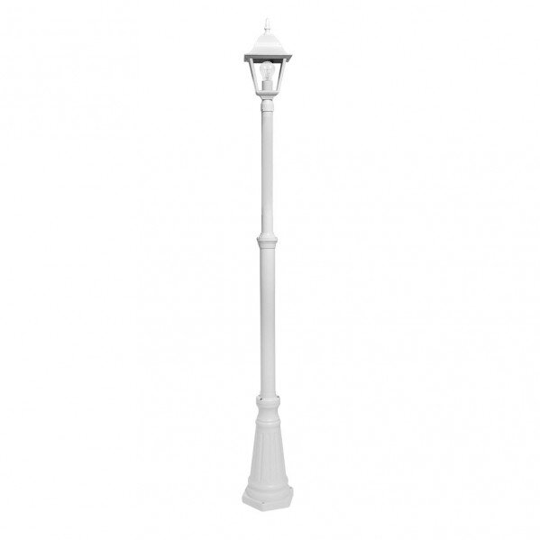 Farola Exterior Aluminio Spica 1xe27 Blanco Ip44 220x20x20 Cm Regulable En Altura - Image 3