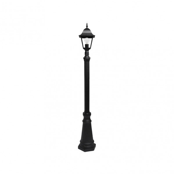 Farola Exterior Aluminio Spica 1xe27 Negro Ip44 220x20x20 Cm Regulable En Altura - Image 2