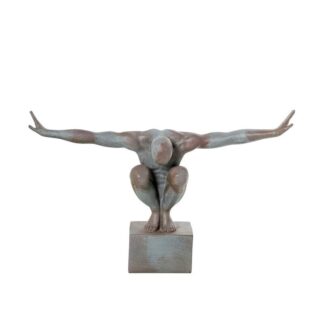 Figura Gimnasta 33cm Resina 49x17x33cm