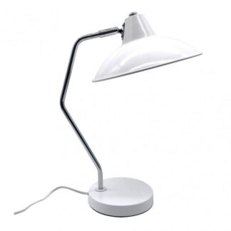 Flexo Elian 1xe27 Blanco/cromo 44x24x35 cm Orientable Y Articulable