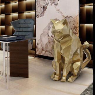 FUTURE CAT-FIGURA GATO ORO