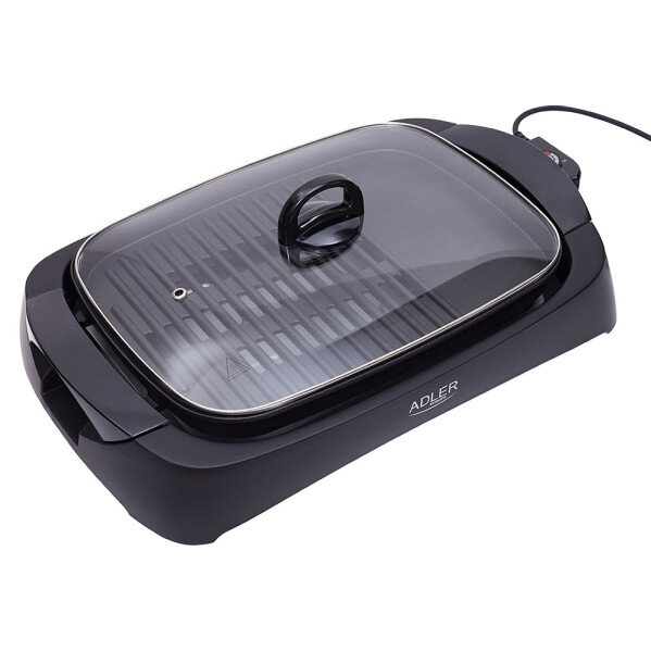 Grill Parrilla Electrica 3000w Reg.temperatura,antiadherente C/tapa De Vidrio Y Espatula 12x51x32 Cm - Image 3