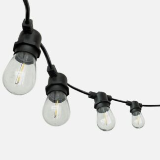 Guirnalda Luces Exterior Verbena 10m 15xe27led 15w 4000k Bombillas Reemplazables E Interconectable Ip44
