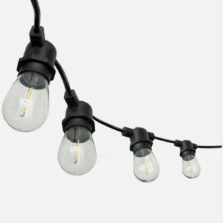 Guirnalda Luces Exterior Verbena 20m 30xe27led 30w 4000k Bombillas Reemplazables E Interconectable Ip44