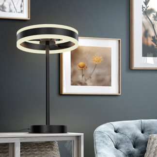 HELIA - SOBREMESA LED NEGRO MATE