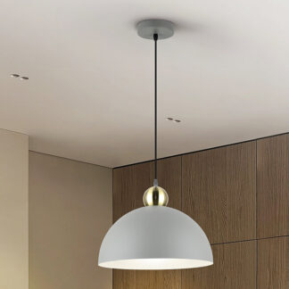 I3-POLO- LAMP 1L -GRIS/LATON