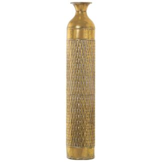 Jarrón Metal Dorado Ø17x89cm