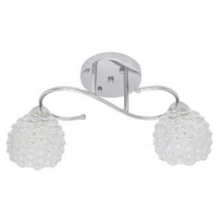 Lampara Bagan 2xe14 Cromo  22x42x14,5 Cm
