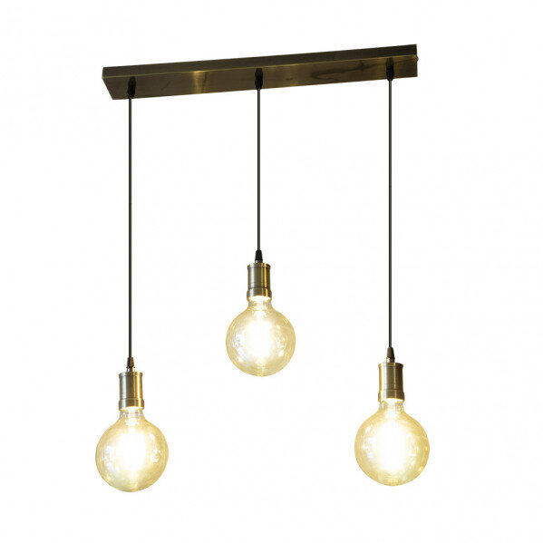 Lampara Celso 3xe27 Cuero/ambar Bombillas Incluidas 24w 2700k 2250lm Regx64x13 Cm - Image 2