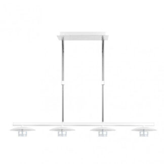 Lampara Ciudad Del Cabo 4l 24w 4000k  Blanco/plata Regx85x15 Cm 1920 Lm