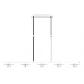 Lampara Ciudad Del Cabo 5l 30w 4000k  Blanco/plata Regx104x15 Cm 2400 Lm