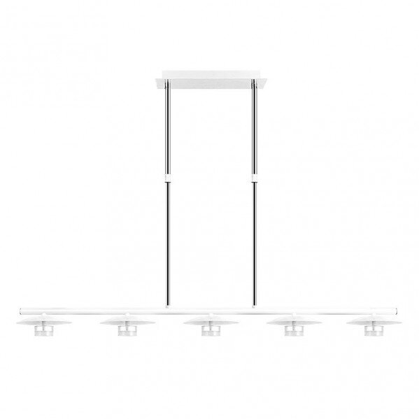 Lampara Ciudad Del Cabo 5l 30w 4000k Blanco/plata Regx104x15 Cm 2400 Lm