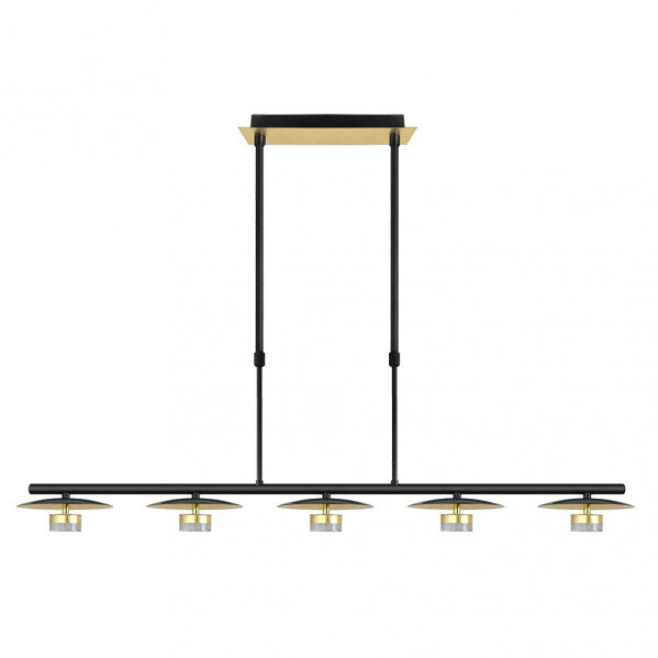 Lampara Ciudad Del Cabo 5l 30w 4000k Negro/oro Regx104x15 Cm 2400 Lm