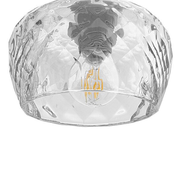 Lampara Estela 4xe14 Cromo Regx75x13 Cm C/tulipas Cristal Tallado Transparente - Image 2