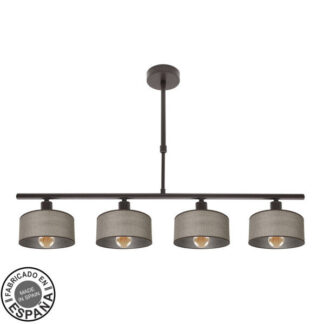 Lampara Gilda 4xe14 Marron Regx76x14 Cm