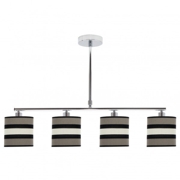 Lampara Karla 4xe14 Topo/beis Regx75x14 Cm