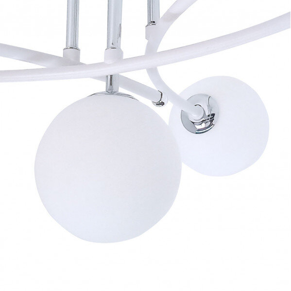 Lampara La Habana 4xg9 Blanco/cromo 25x59x59 Cm - Image 4